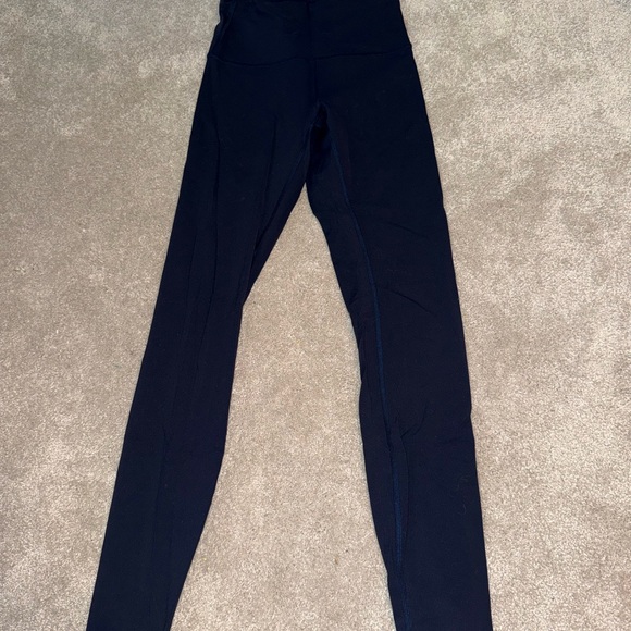 Lululemon Athletica Navy Wunder Under Leggings - Picture 2 of 3